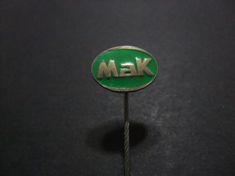 MaK scheepsmotoren, dieselmotoren logo ( overgenomen door Caterpillar )